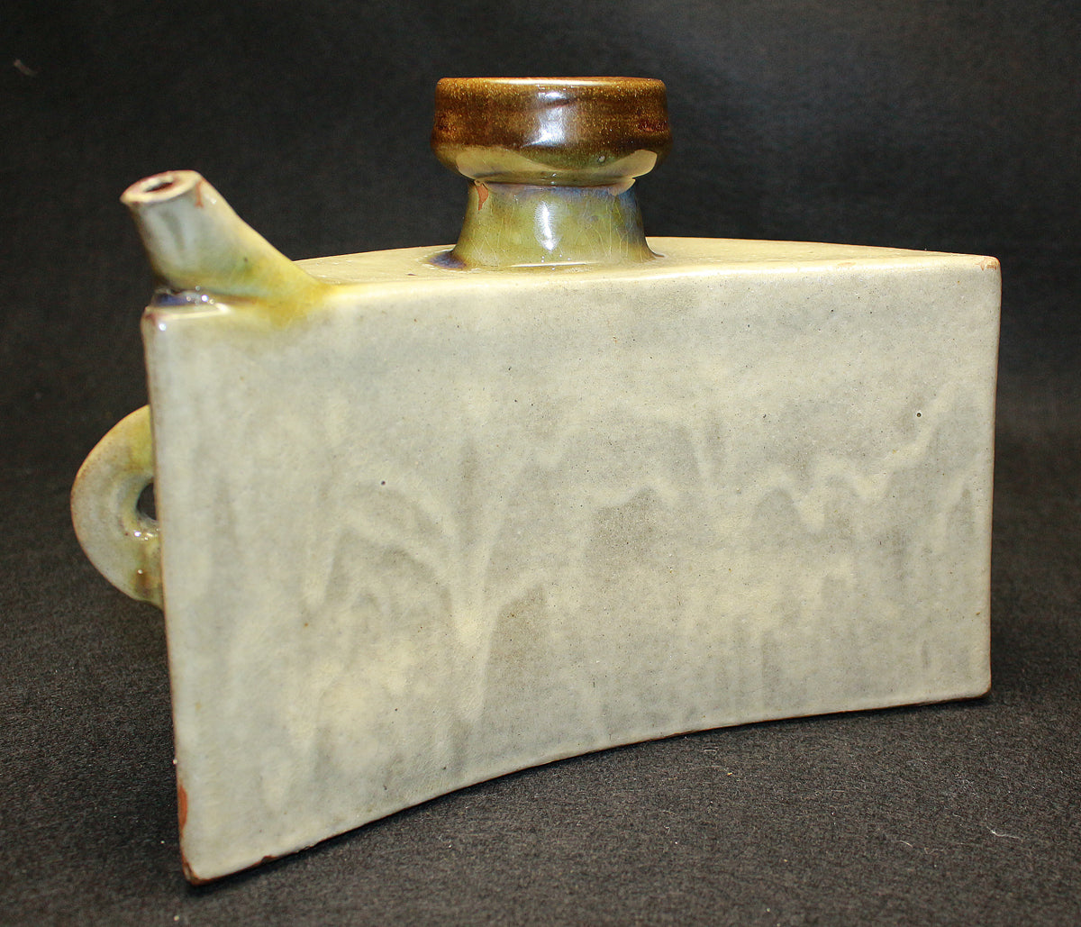 26229 Living National Treasure Jiro Kinjo, Shrimp and Fish Design Vase