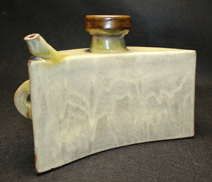 26229 Living National Treasure Jiro Kinjo, Shrimp and Fish Design Vase