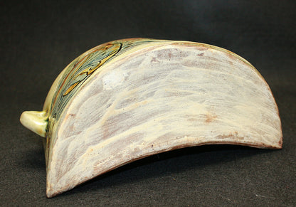 26229 Living National Treasure Jiro Kinjo, Shrimp and Fish Design Vase