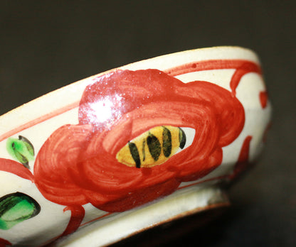 26241 Takauchi Syugo Red-painted Sake Cup (1984, large and small)