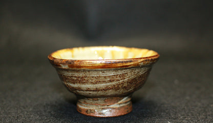 26232 人间国宝金城二郎清酒杯（鱼形）KINJO二郎