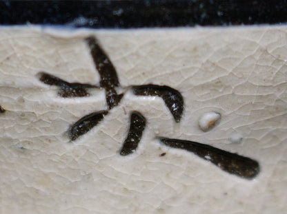 26233 Living National Treasure Jiro Kinjo Fish Pattern Sake Bottle KINJO Jiro