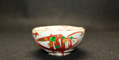 26242 Takauchi Syugo Red-painted sake cup ① TAKAUCHI Syugo