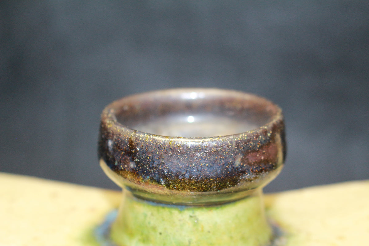 26261　 人間国宝　金城次郎　 魚紋抱瓶　KINJO　Jiro