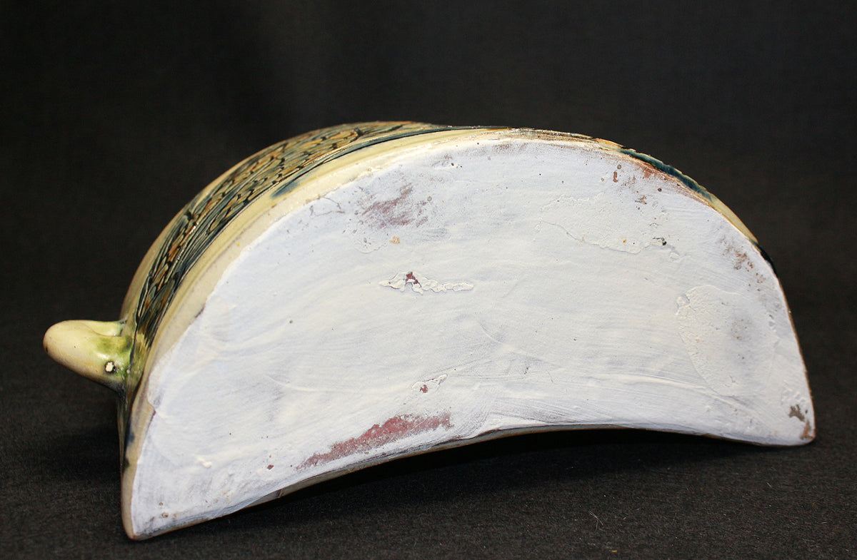 26261　 人間国宝　金城次郎　 魚紋抱瓶　KINJO　Jiro