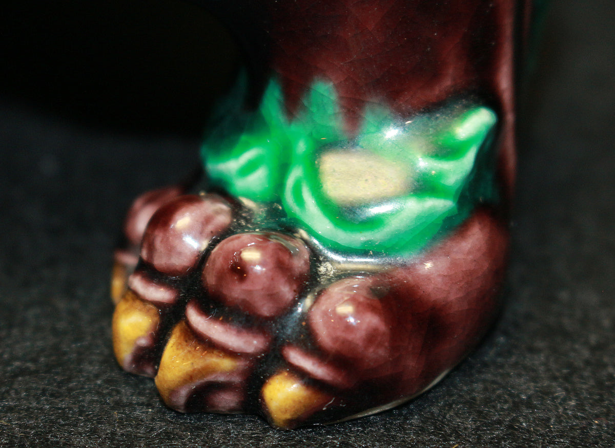 德田八十吉一世作品 26260 深釉狮子摆件