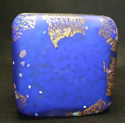 26272 Kyohei Fujita Hand-blown decorative box: Flowers on the lake FUJITA Kyohei