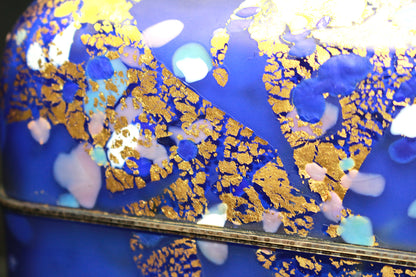 26272 Kyohei Fujita Hand-blown decorative box: Flowers on the lake FUJITA Kyohei