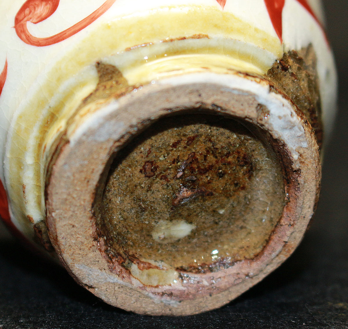 26244 Takauchi Syugo Red-painted sake cup ③