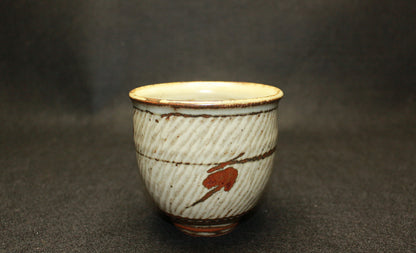 26286　人間国宝　島岡達三　象嵌湯呑①