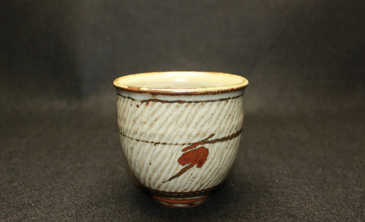 26286　人間国宝　島岡達三　象嵌湯呑①