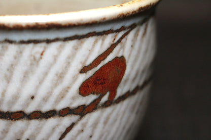 26286　人間国宝　島岡達三　象嵌湯呑①