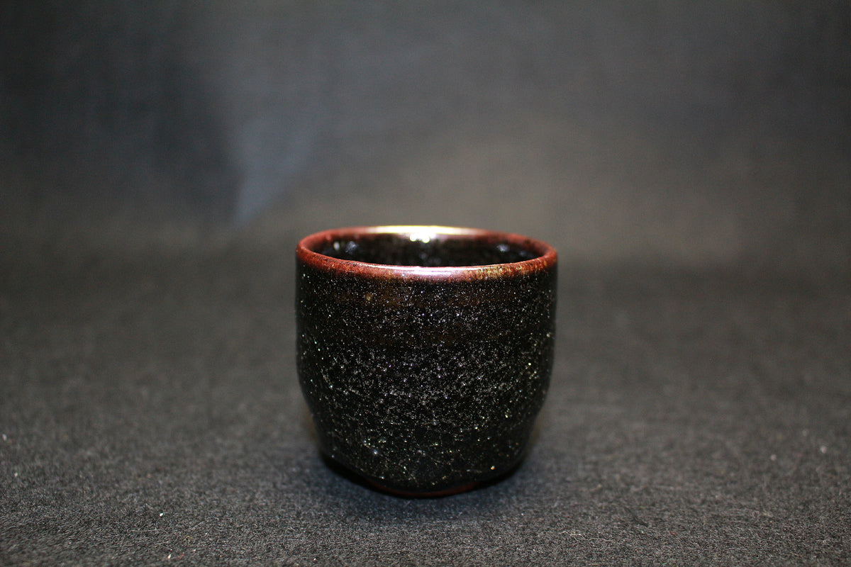 26290	６代清水六兵衛	黒泑・白泑・あけがらす　ぐい呑　三個入　KIYOMIZU Rokubei