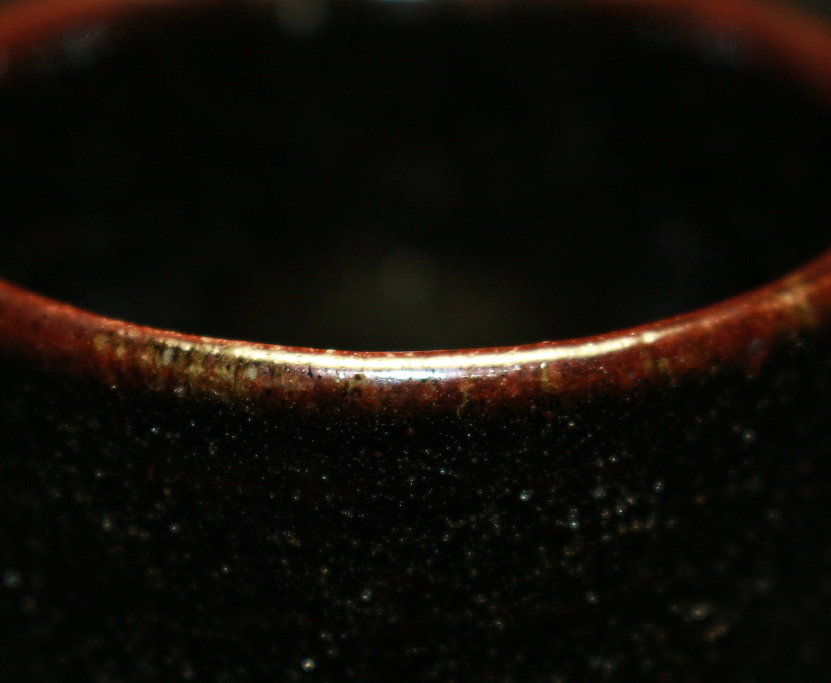 26290	６代清水六兵衛	黒泑・白泑・あけがらす　ぐい呑　三個入　KIYOMIZU Rokubei