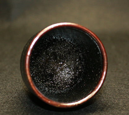 26290	６代清水六兵衛	黒泑・白泑・あけがらす　ぐい呑　三個入　KIYOMIZU Rokubei