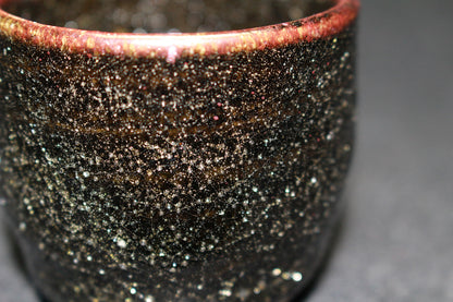 26290	６代清水六兵衛	黒泑・白泑・あけがらす　ぐい呑　三個入　KIYOMIZU Rokubei