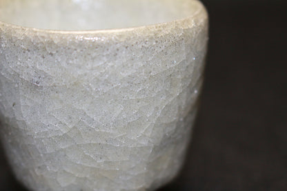 26290	６代清水六兵衛	黒泑・白泑・あけがらす　ぐい呑　三個入　KIYOMIZU Rokubei