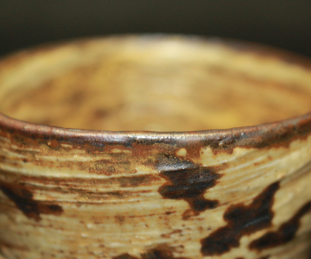 26290	６代清水六兵衛	黒泑・白泑・あけがらす　ぐい呑　三個入　KIYOMIZU Rokubei