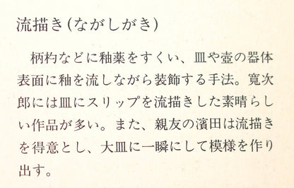26302	河井寛次郎     流描笹文鉢（敏孝識）　 KAWAI　Kanjiro