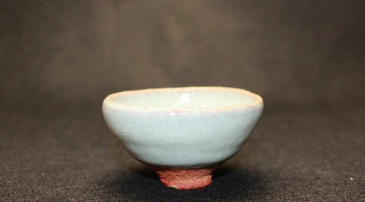 26309	人間国宝　原清　白釉之酒盃 　HARA　Kiyoshi