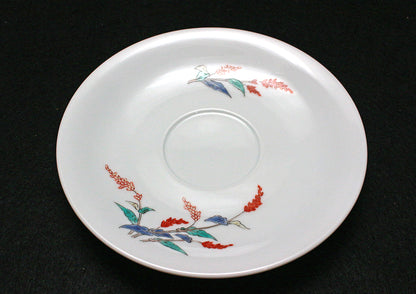 26331   人間国宝　１４代酒井田柿右衛門	錦蓼文珈琲碗２客　SAKAIDA Kakiemon