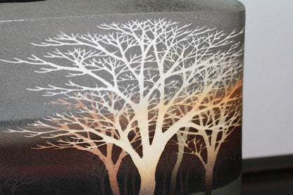 25605 SAEKI Moriyoshi (Inlaid glazed vase with forest design (2003)) 