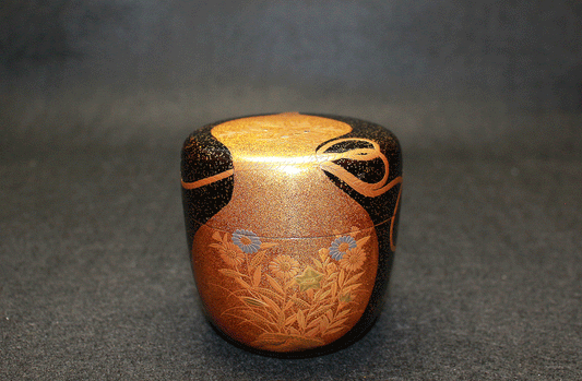 26421	清瀬一光	　秋草瓢蒔絵大棗（鵬雲斎）　KIYOSE　Ikko