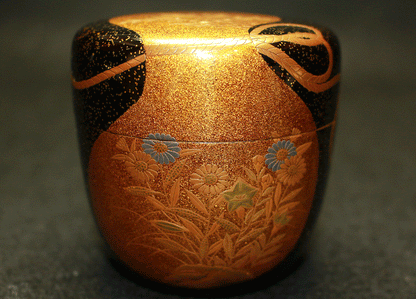 26421	清瀬一光	　秋草瓢蒔絵大棗（鵬雲斎）　KIYOSE　Ikko