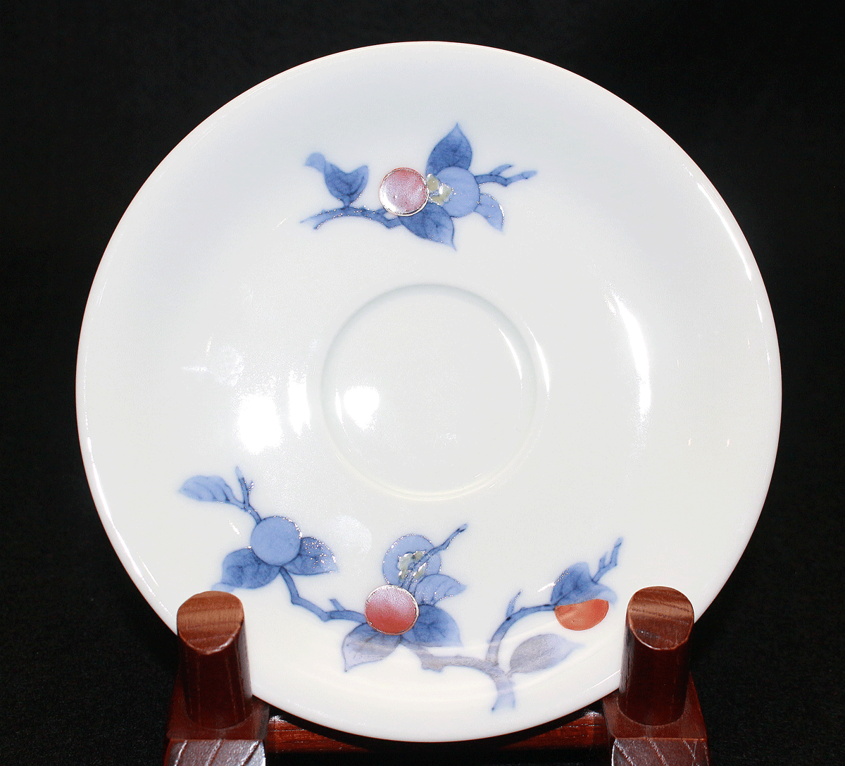 26439	１４代酒井田柿右衛門	　染錦柿文珈琲碗①　　SAKAIDA Kakiemon