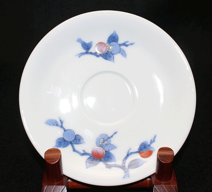 26439	１４代酒井田柿右衛門	　染錦柿文珈琲碗①　　SAKAIDA Kakiemon