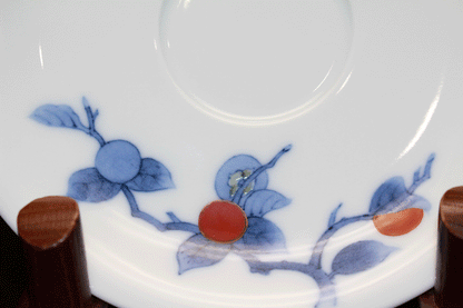 26439	１４代酒井田柿右衛門	　染錦柿文珈琲碗①　　SAKAIDA Kakiemon