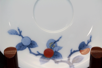 26440	１４代酒井田柿右衛門	　染錦柿文珈琲碗②　　SAKAIDA Kakiemon