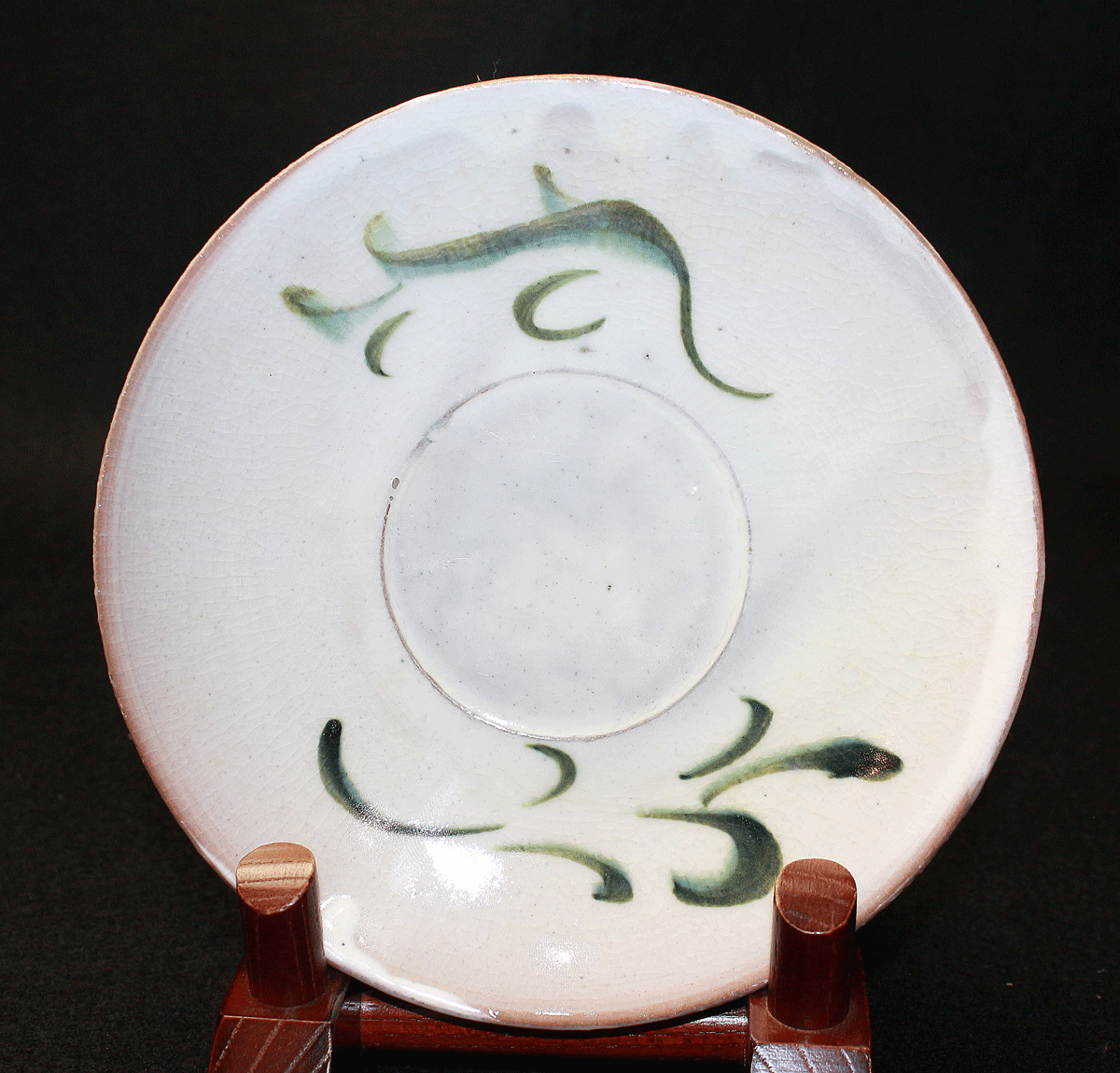 26446	河井寛次郎　魚画紅茶盌6客・紅茶碟6客　「鐘寛」　大正13年頃　　KAWAI Kanjiro