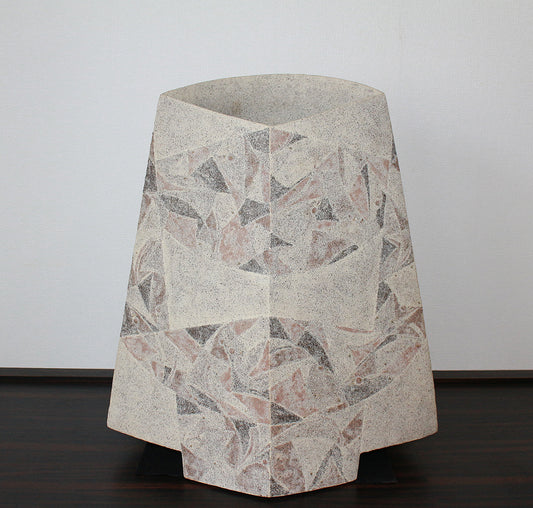 25705 WADA Morihiro Sand pottery style grass literature (solo exhibition work) 