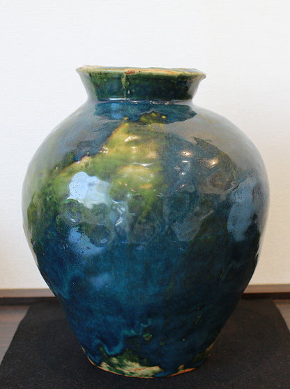 25944	北大路魯山人	 於里扁ツボ花入（図録掲載品）  KITAOJI  Rosanjin