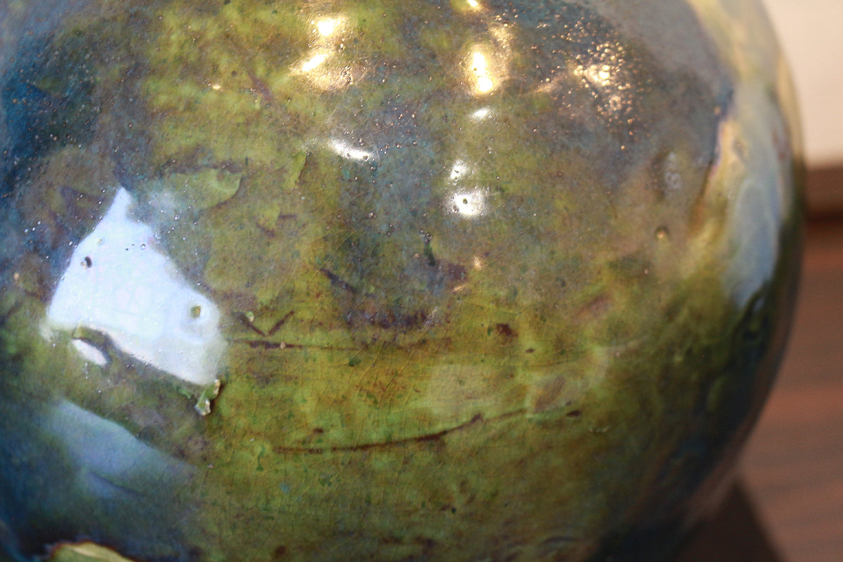 25944	北大路魯山人	 於里扁ツボ花入（図録掲載品）  KITAOJI  Rosanjin