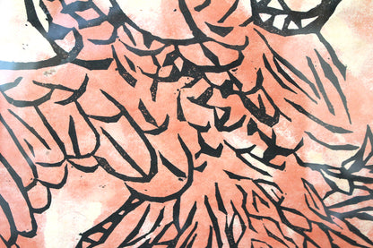 26013　棟方志功	観音経板画巻「迦樓羅の柵」（棟方志功版画全柵P84　1963年　棟方志功鑑定登録委員会）