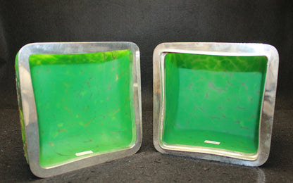 26030　藤田喬平　手吹飾筥　若竹　FUJITA Kyohei