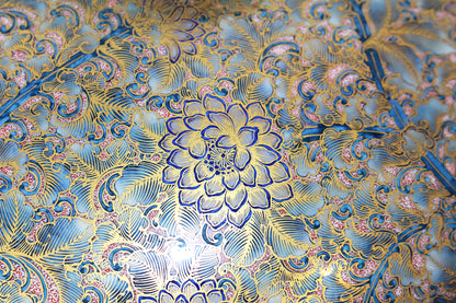 26037	葉山有樹	  金彩美瑠菊花文壷　HAYAMA　Yuki