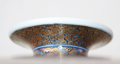 26037	葉山有樹	  金彩美瑠菊花文壷　HAYAMA　Yuki