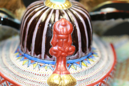 26039	田村敬星	  毛筆細字百人一首兜香爐   TAMURA　Keisei