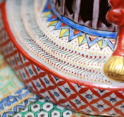 26039	田村敬星	  毛筆細字百人一首兜香爐   TAMURA　Keisei