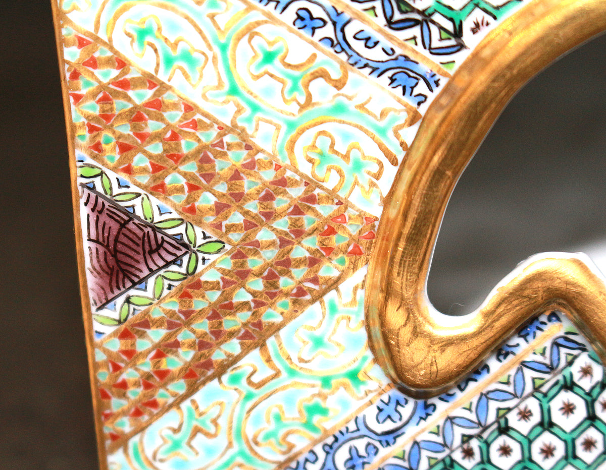 26039	田村敬星	  毛筆細字百人一首兜香爐   TAMURA　Keisei