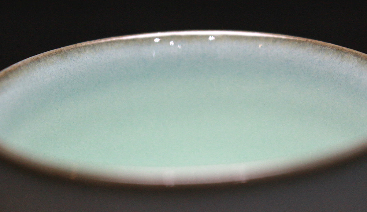 26044 Living National Treasure Fukushima Zenzo Nakano Moon White Porcelain Sake Cup FUKUSHIMA Zenzou 