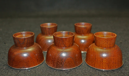 26043	人間国宝　川北良造	神代欅銀盃５客　KAWAKITA Ryozo