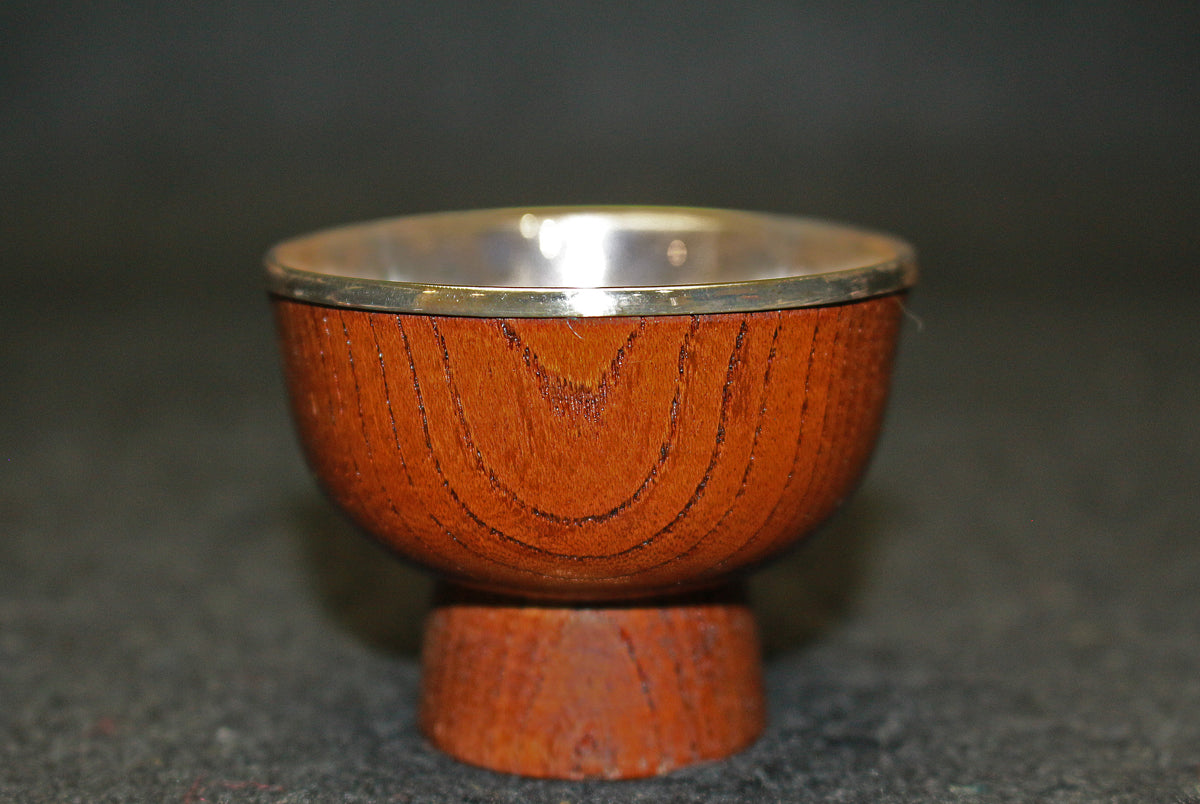 26043	人間国宝　川北良造	神代欅銀盃５客　KAWAKITA Ryozo