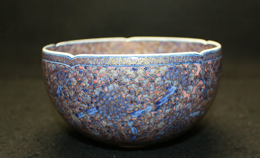 26048	葉山有樹	   金彩美瑠菊花文盌（個展出品同手作）　HAYAMA　Yuki