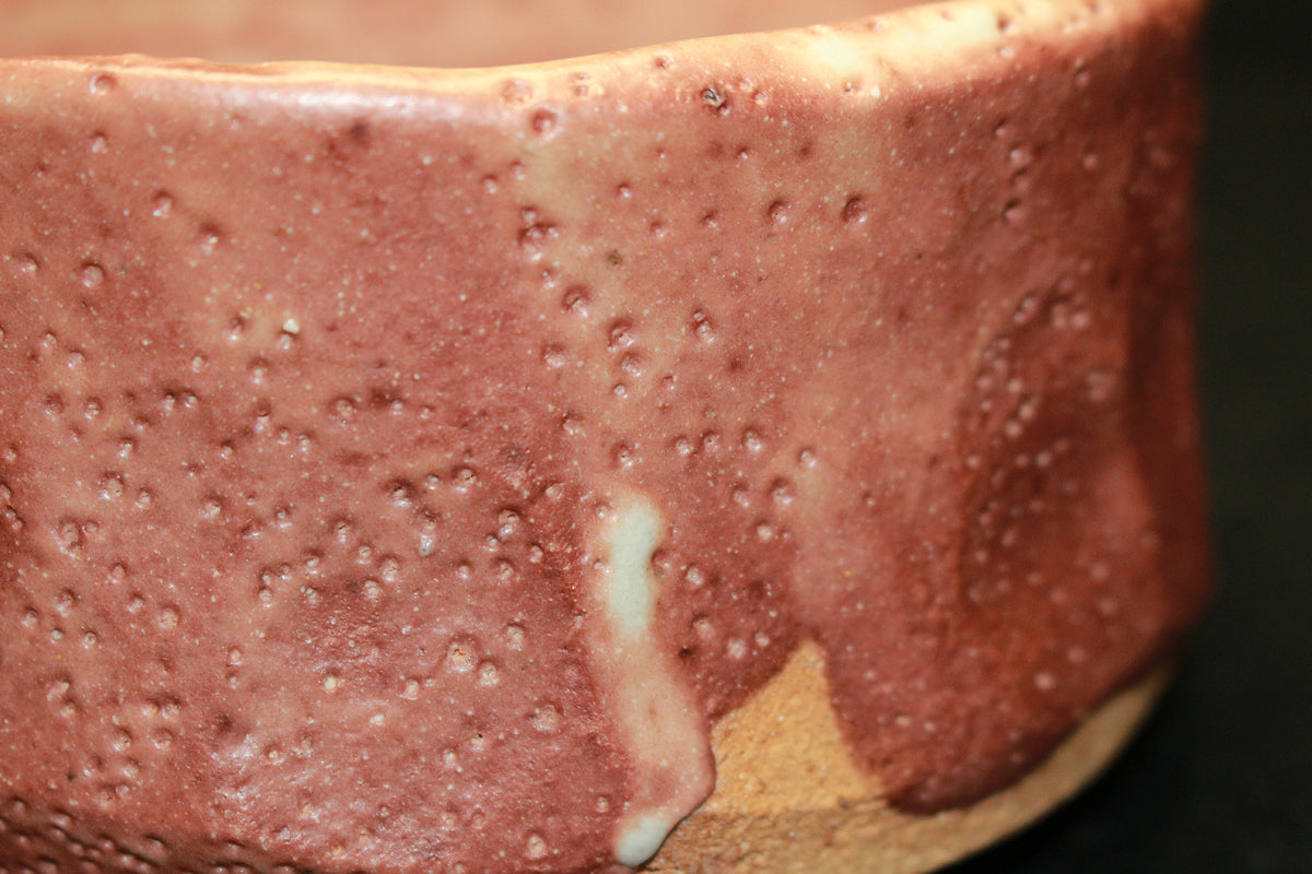 26046	加藤唐九郎	あけほの志野茶碗「有楽」（東美鑑定書付属・1984年・図録掲載品・個展出品作） KATO Tokuro