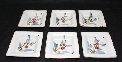 26066	河井寛次郎　草繪皿６枚　KAWAI Kanjiro