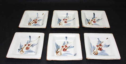 26066	河井寛次郎　草繪皿６枚　KAWAI Kanjiro